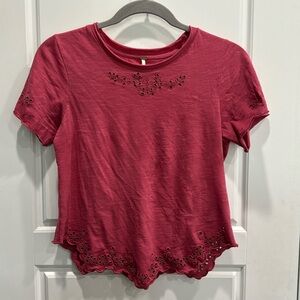 Free people cropped shirt